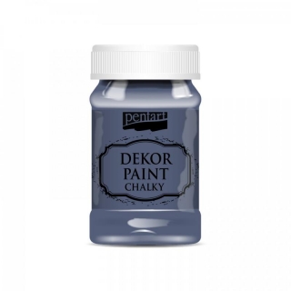 Dekor Paint chalky - kriedová farba 100ml -  Atramentová modrá.