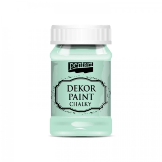 Dekor Paint chalky - kriedová farba 100ml -  Mätová zelená.