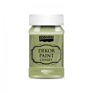 Dekor Paint chalky - kriedová farba 100ml -  Oliva.