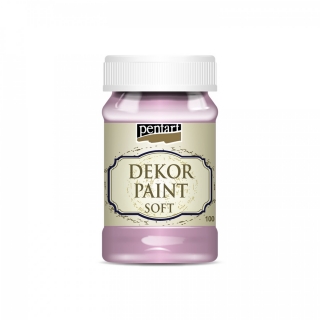 Dekor Paint soft - kriedová farba 100ml -  Baby ružová.