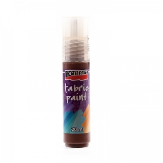 Farba na textil 20ml - Tmavohnedá.